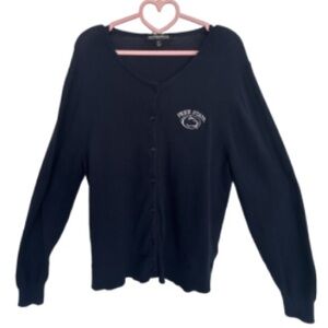 Penn state  weatherproof Women's navy blue  Cardigan Sweater